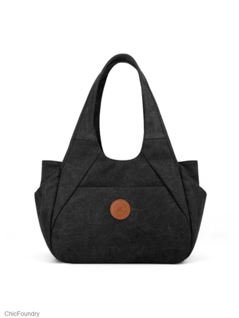 Canvas Women's Shoulder Bag Hobo Purse Work Tote 13" Laptop Multi-pocket